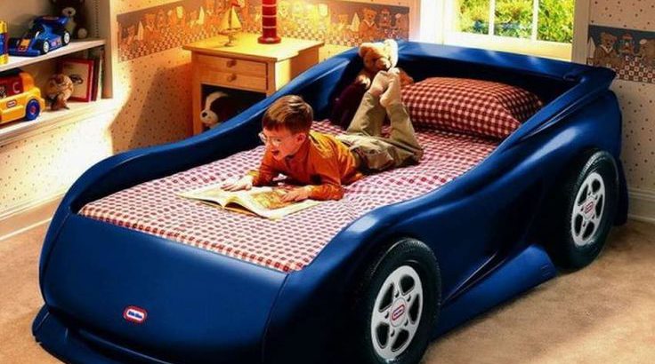 Детские кровати в форме машинок